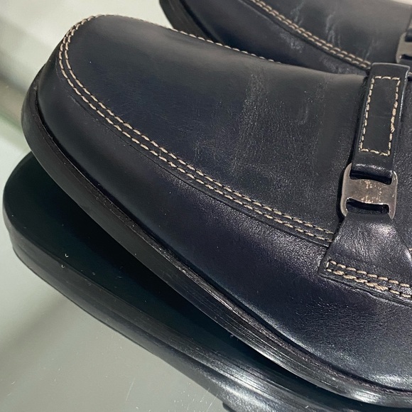 Roberto Capucci Flex Comfort Leather Loafers in Dark Charcoal/ Black size 7.5 - Picture 8 of 11